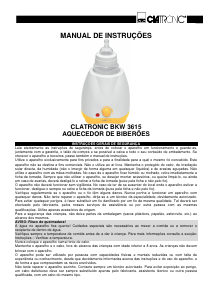 Manual Clatronic BKW 3615 Aquecedor de biberões