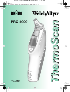 Bruksanvisning Braun PRO 4000 Termometer