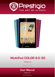 Manual Prestigio MultiPad Color 8.0 3G Tablet