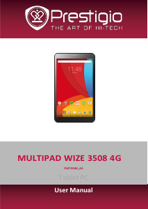 Manual Prestigio MultiPad Wize 3508 4G Tablet