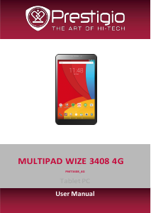 Manual Prestigio MultiPad Wize 3408 4G Tablet