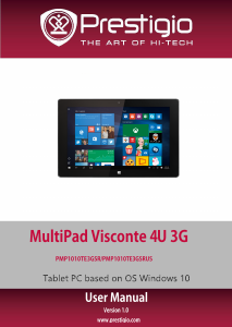 Manual Prestigio MultiPad Visconte 4U 3G Tablet