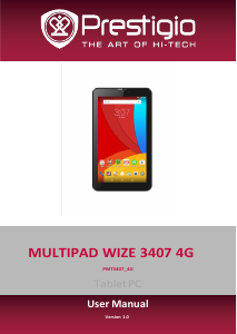 Manual Prestigio MultiPad Wize 3407 4G Tablet