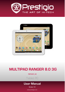Handleiding Prestigio MultiPad Ranger 8.0 3G Tablet