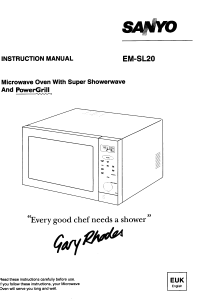Manual Sanyo EM-SL20 Microwave