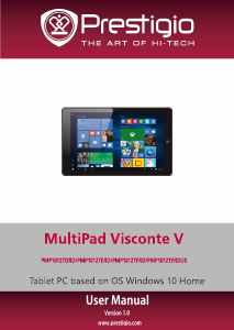 Handleiding Prestigio MultiPad Visconte V Tablet