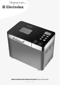 Manual Electrolux EBM8000N Bread Maker