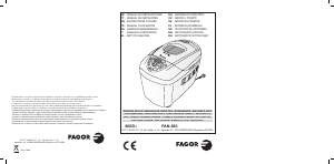 Manual de uso Fagor PAN-850 Máquina de hacer pan