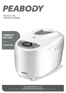 Manual de uso Peabody PE-FP1401 Máquina de hacer pan