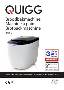 Handleiding Quigg BM4-C Broodbakmachine