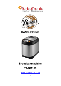 Handleiding TurboTronic TT-BM100 Broodbakmachine