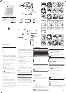 Manuale Philips HD9015 Macchina per il pane