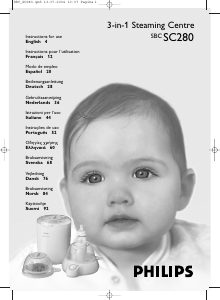 Bruksanvisning Philips SBC SC280 Baby Care Ångkokare