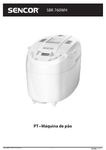 Manual Sencor SBR 760WH Máquina de pão