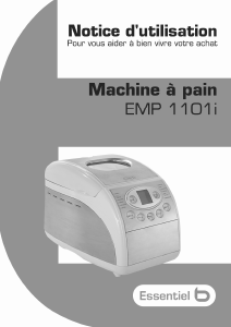 Mode d’emploi Essentiel B EMP 1101i Machine à pain