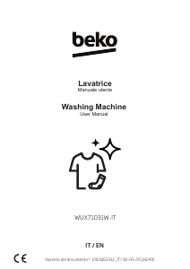 Manual BEKO WUX71031W-IT Washing Machine