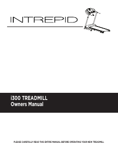 Manual Intrepid i300 Treadmill