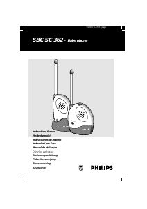 Manuale Philips SBC SC362 Baby monitor