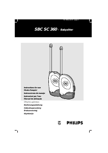 Manuale Philips SBC SC360 Baby monitor