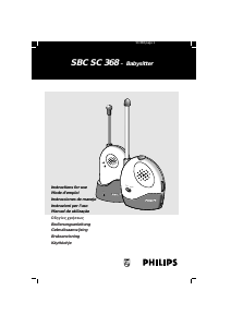 Käyttöohje Philips SBC SC368 Vauvamonitori