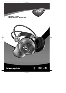 Manuale Philips HC850 Cuffie