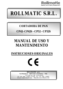 Manual de uso Rollmatic CP52 Cortadora de pan