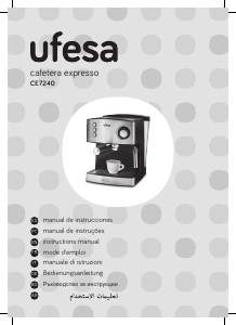 Manual de uso Ufesa CE7240 Máquina de café espresso