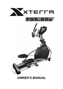 Handleiding XTERRA Fitness FS5.25e Crosstrainer