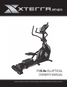 Manual XTERRA Fitness FS5.4e Cross Trainer