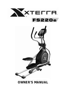 Handleiding XTERRA Fitness FS220e Crosstrainer