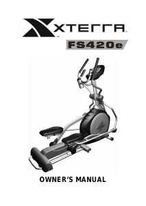 Handleiding XTERRA Fitness FS420e Crosstrainer
