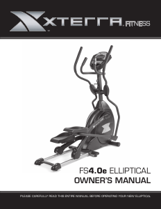 Manual XTERRA Fitness FS4.0e Cross Trainer