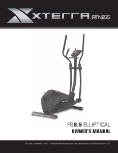 Manual XTERRA Fitness FS2.5 Cross Trainer