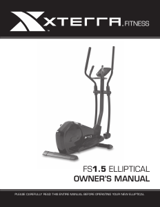 Manual XTERRA Fitness FS1.5 Cross Trainer