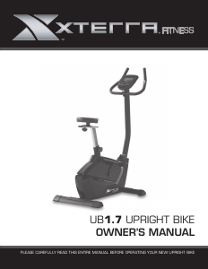 Manual XTERRA Fitness UB1.7 Exercise Bike