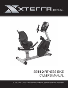 Manual XTERRA Fitness SB550 Exercise Bike