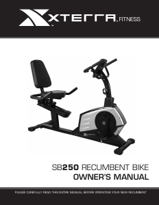 Manual XTERRA Fitness SB250 Exercise Bike