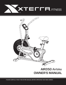 Handleiding XTERRA Fitness AIR350 Airbike Hometrainer
