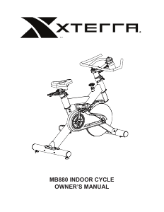 Handleiding XTERRA Fitness MB880 Hometrainer