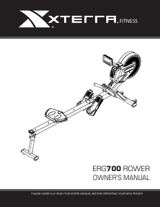 Manual XTERRA Fitness ERG700 Rowing Machine