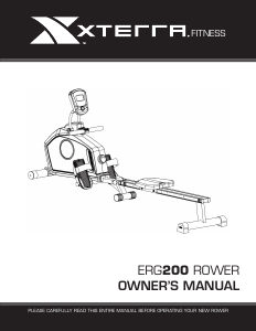 Handleiding XTERRA Fitness ERG200 Roeimachine