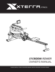 Manual XTERRA Fitness ERG600W Rowing Machine