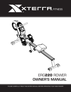 Manual XTERRA Fitness ERG220 Rowing Machine