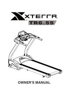 Manual XTERRA Fitness TR6.55 Treadmill