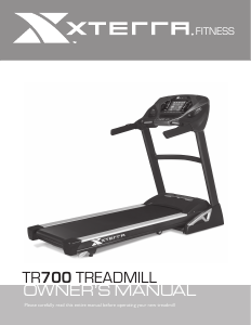 Manual XTERRA Fitness TR700 Treadmill