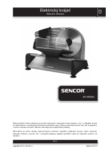 Manuál Sencor SFS 4050SS Kráječ