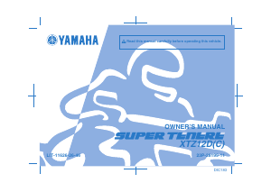 Handleiding Yamaha XTZ12D(C) (2021) Motor