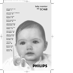 Bruksanvisning Philips SBC SC468 Babyvakt