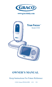 Manual Graco 2V00 True Focus Baby Monitor