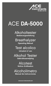 Handleiding ACE DA-5000 Alcoholtester